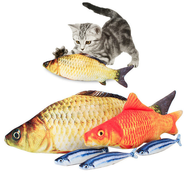 Cat Fish Plushies with FREE catnip