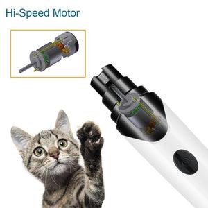Electric Rechargeable Pet Nail Grinder with USB Charger [UPGRADED VERSION]