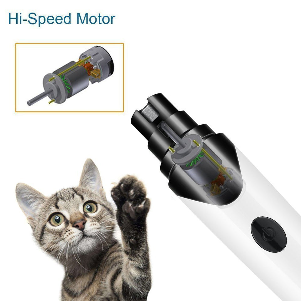 Electric Rechargeable Pet Nail Grinder with USB Charger [UPGRADED VERSION]
