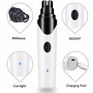 Electric Rechargeable Pet Nail Grinder with USB Charger [UPGRADED VERSION]