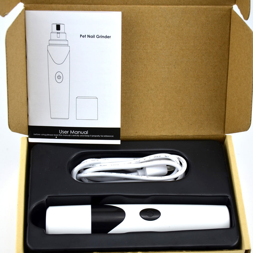 Electric Rechargeable Pet Nail Grinder with USB Charger [UPGRADED VERSION]