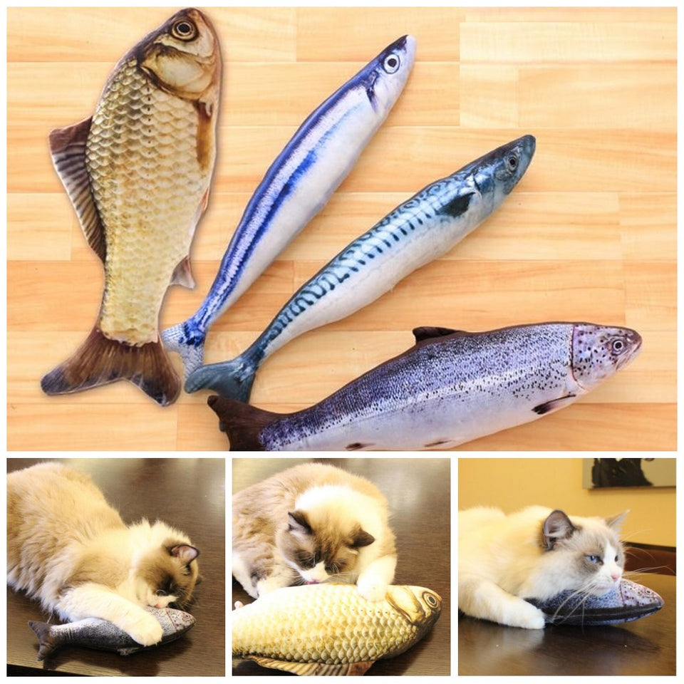 Cat Fish Plushies with FREE catnip
